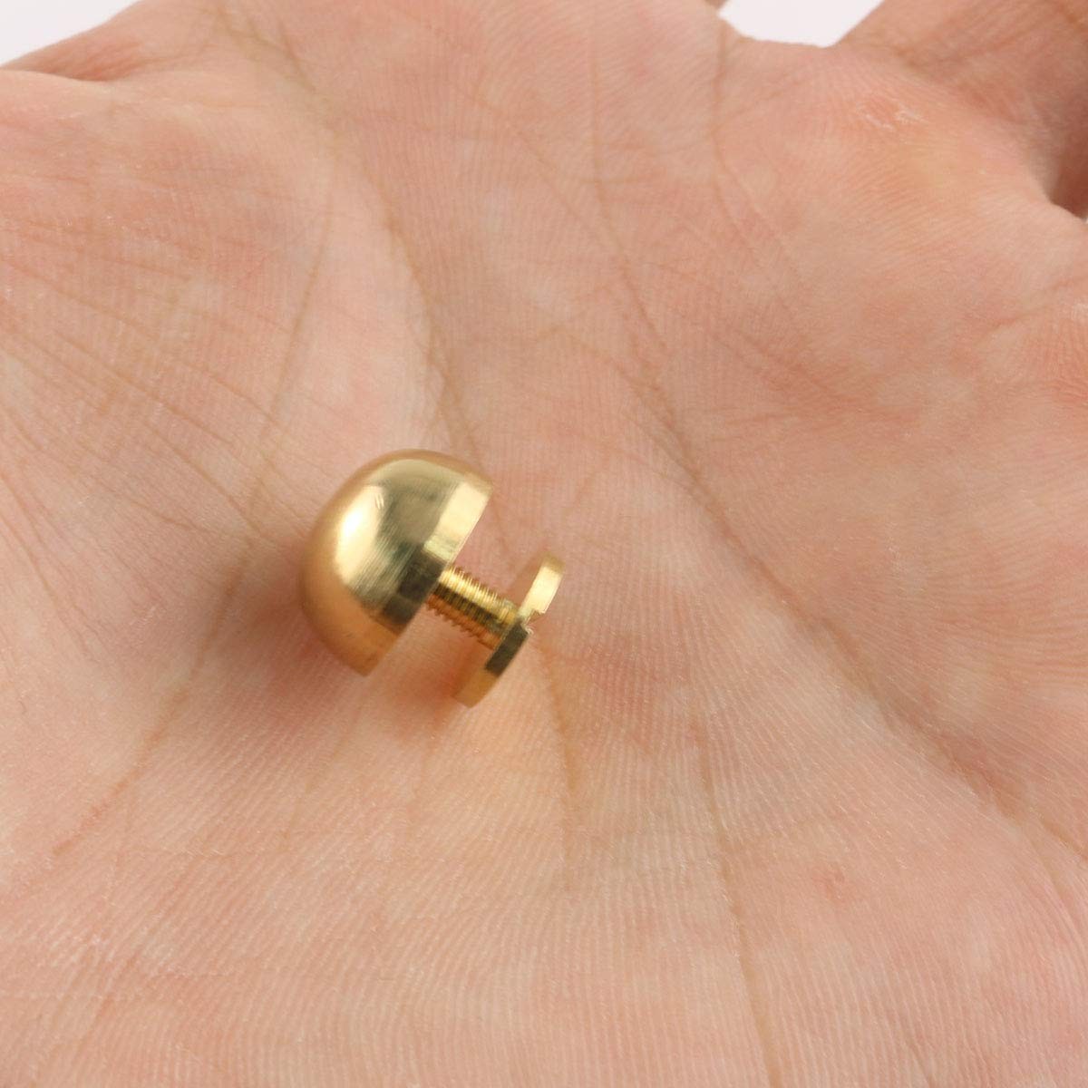 E-outstanding 4Sets Gold 1/2″ Purse Handbag Feet Nailhead Round Stud Solid…