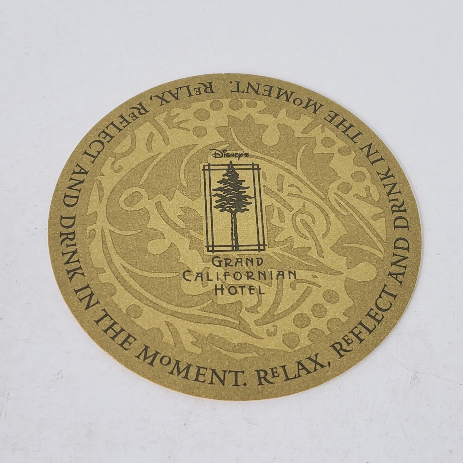 Disney’s Grand Californian Hotel Paper Coaster Drink In The Moment