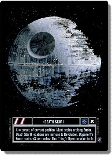Death Star II [Foil] Lightly Played SWCCG: Reflections II Foil