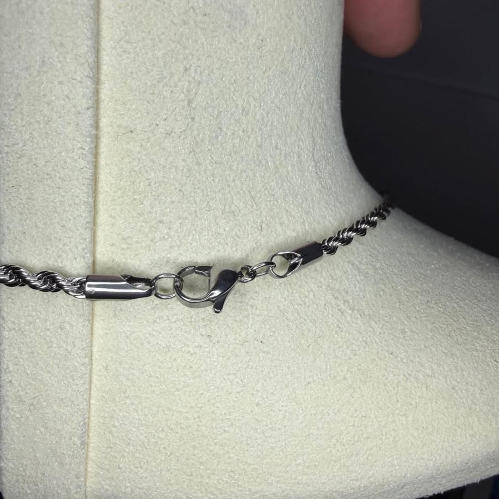 Solid Stainless Steel 2.5mm 18 inch French Rope Chain