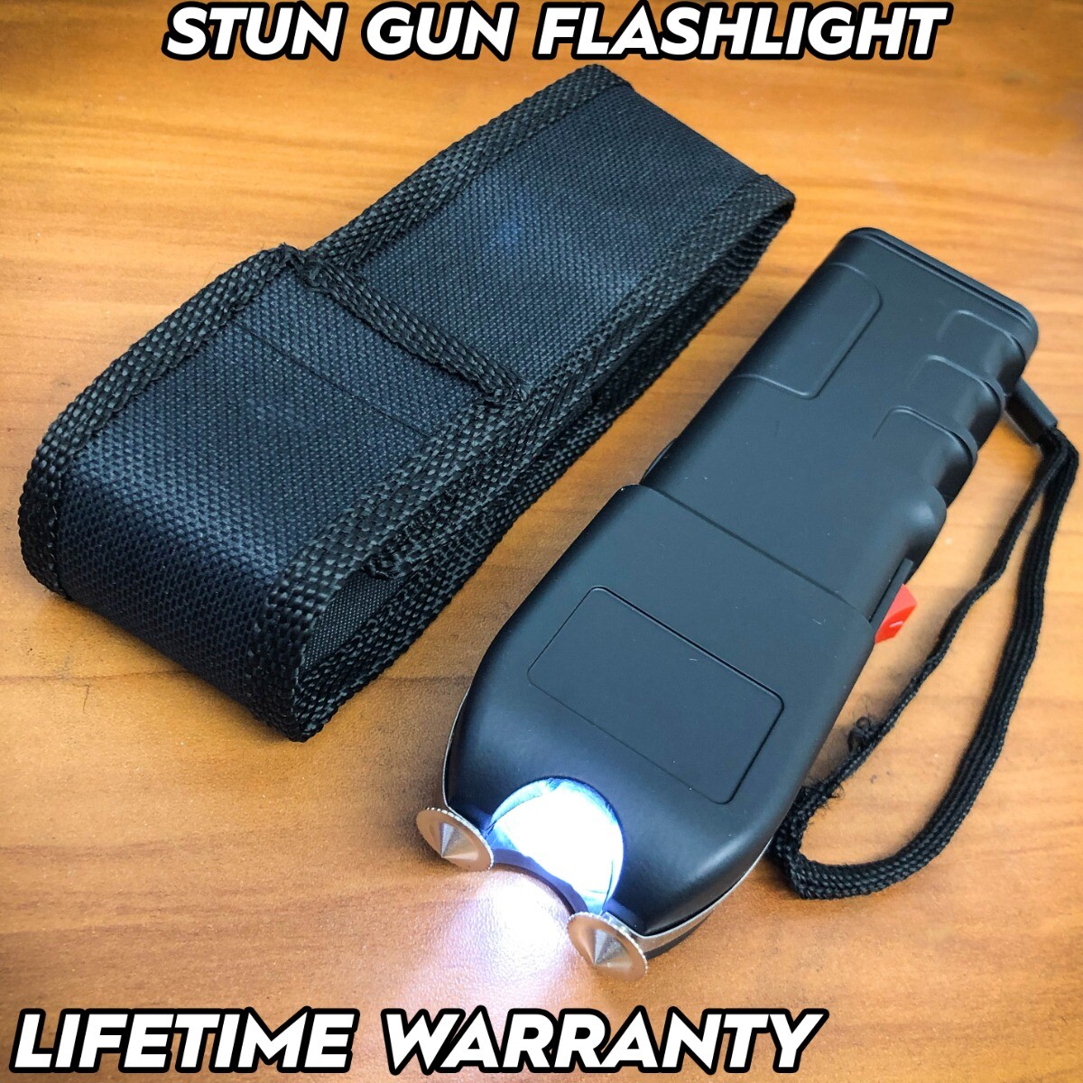 Tactical Military 999mv Stun Gun Rechargeable Flashlight Self Defense Heavy Duty