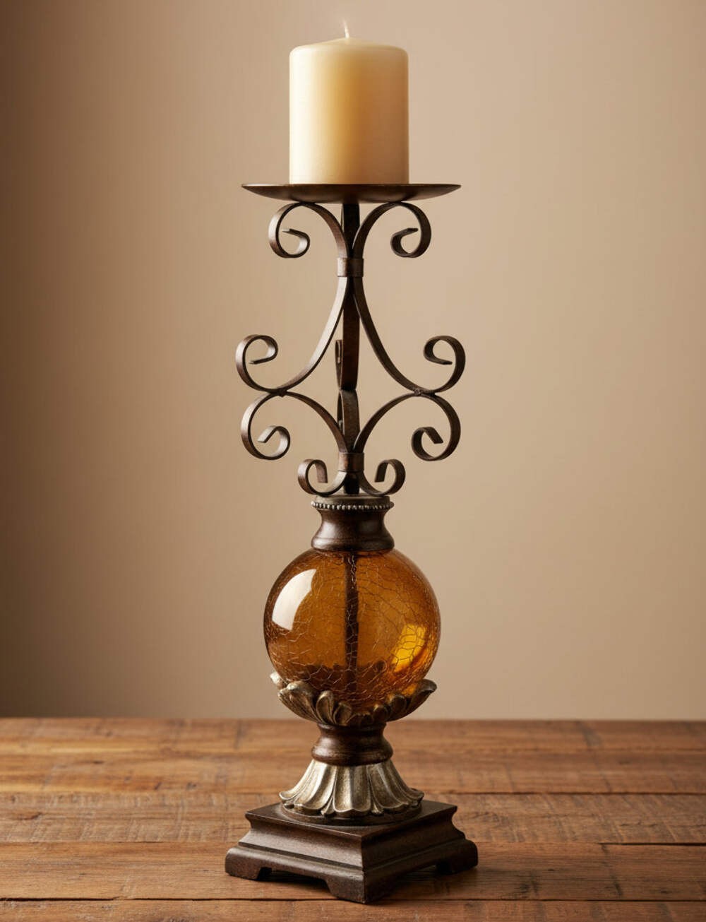 21683 – 7″ Brass Candleholder |B-24 Floor|