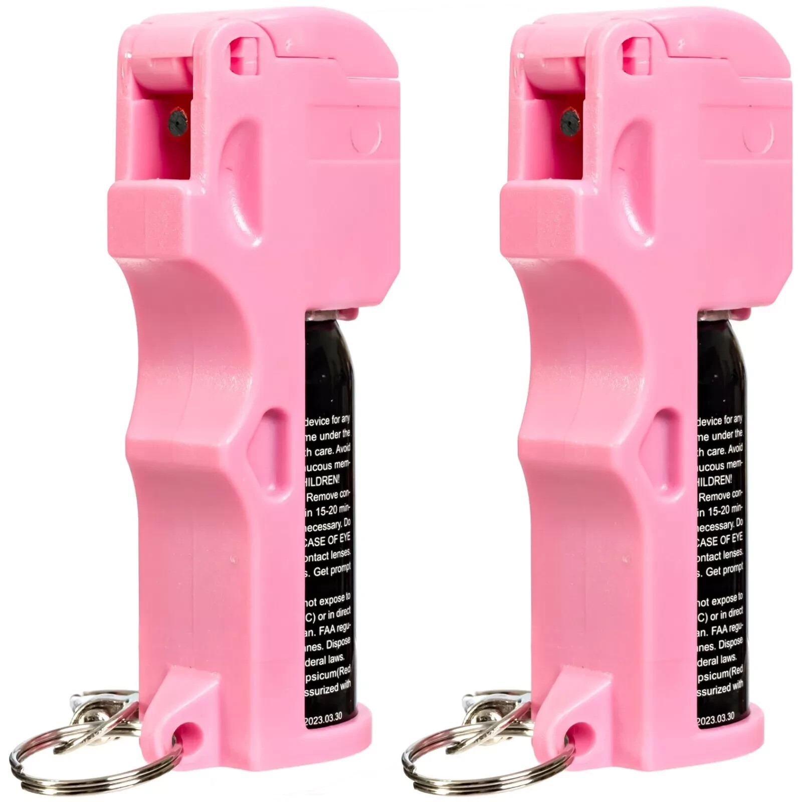 2 Pack Burn Pepper Spray Self Defense 1/2oz Pink Security Protection