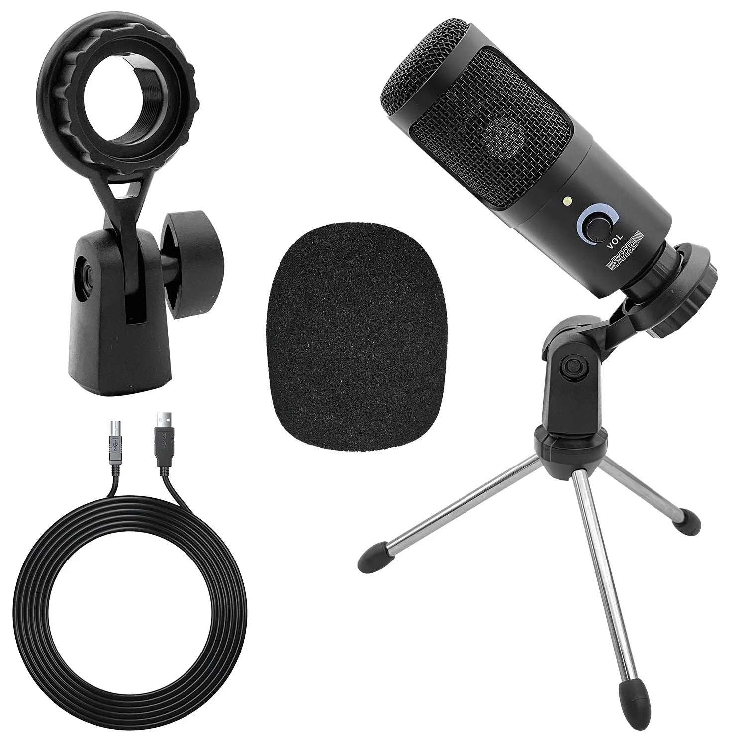 5Core Premium Pro Audio Condenser Recording Microphone Podcast Gaming