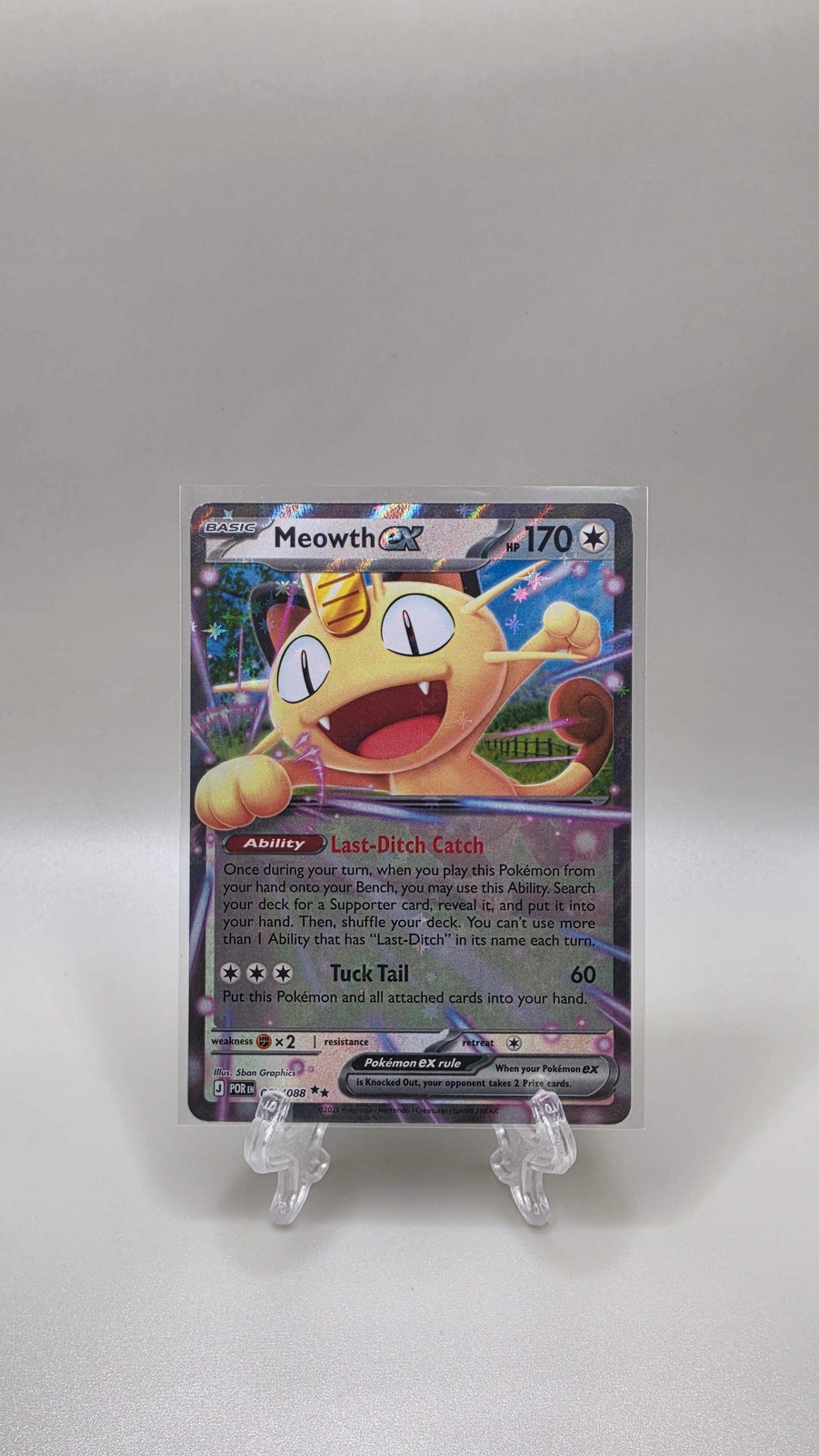 Pokémon TCG Meowth EX 062/088 Perfect Order English