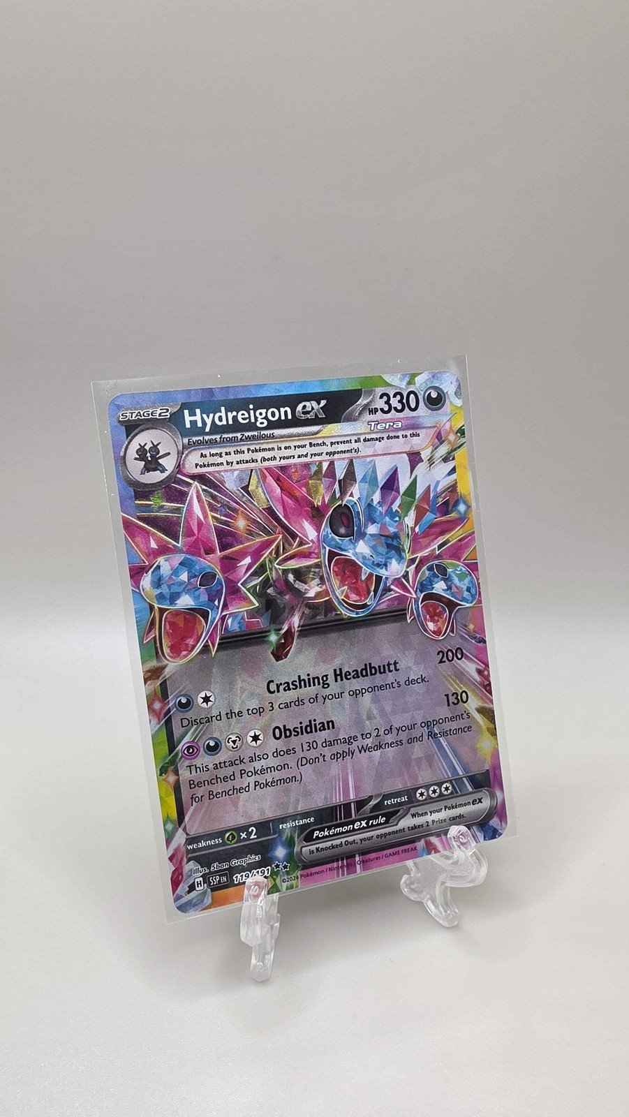 Pokémon TCG Hydreigon Ex Surging Sparks English