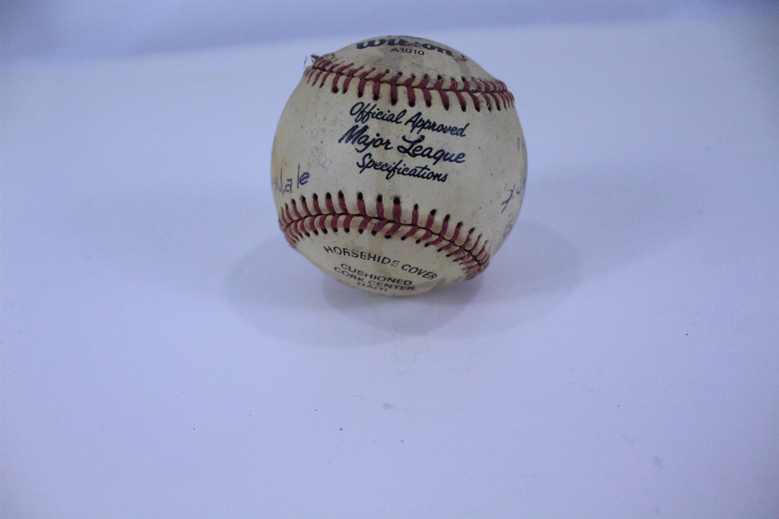 1983 Wilson Baseball Writings on this Unknown Origin or Team Estate Find