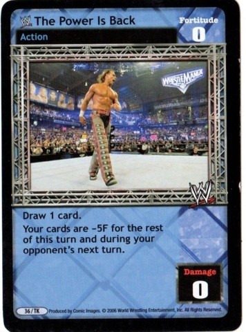 WWE The Power Is Back Played WWERD: Actions