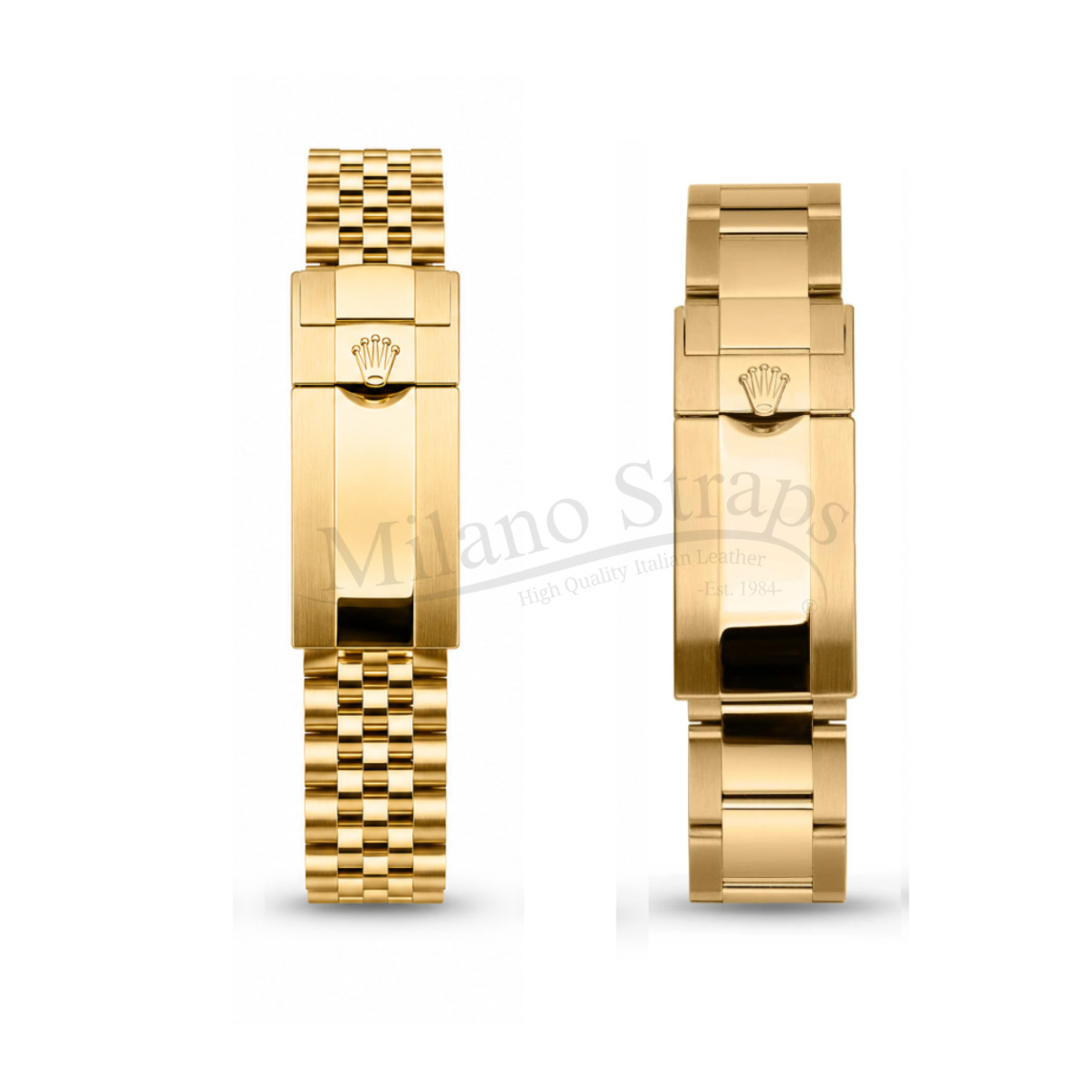 Modern Rolex Buckle Clasp Yellow Gold Spring Bar For Jubilee and Oyster Bracelet