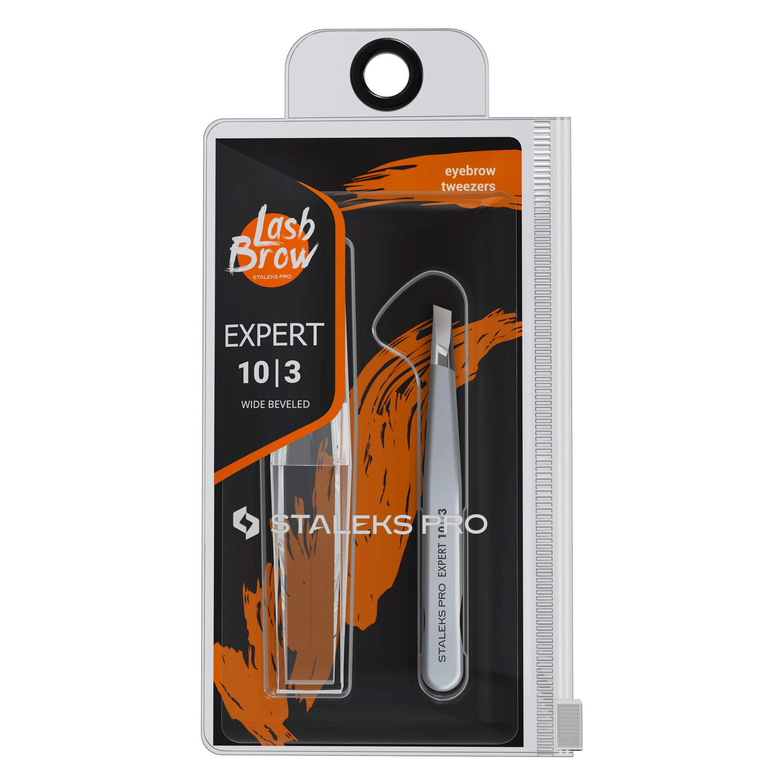 STALEKS PRO Eyebrow Tweezers EXPERT 10 TYPE 3 (wide beveled)
