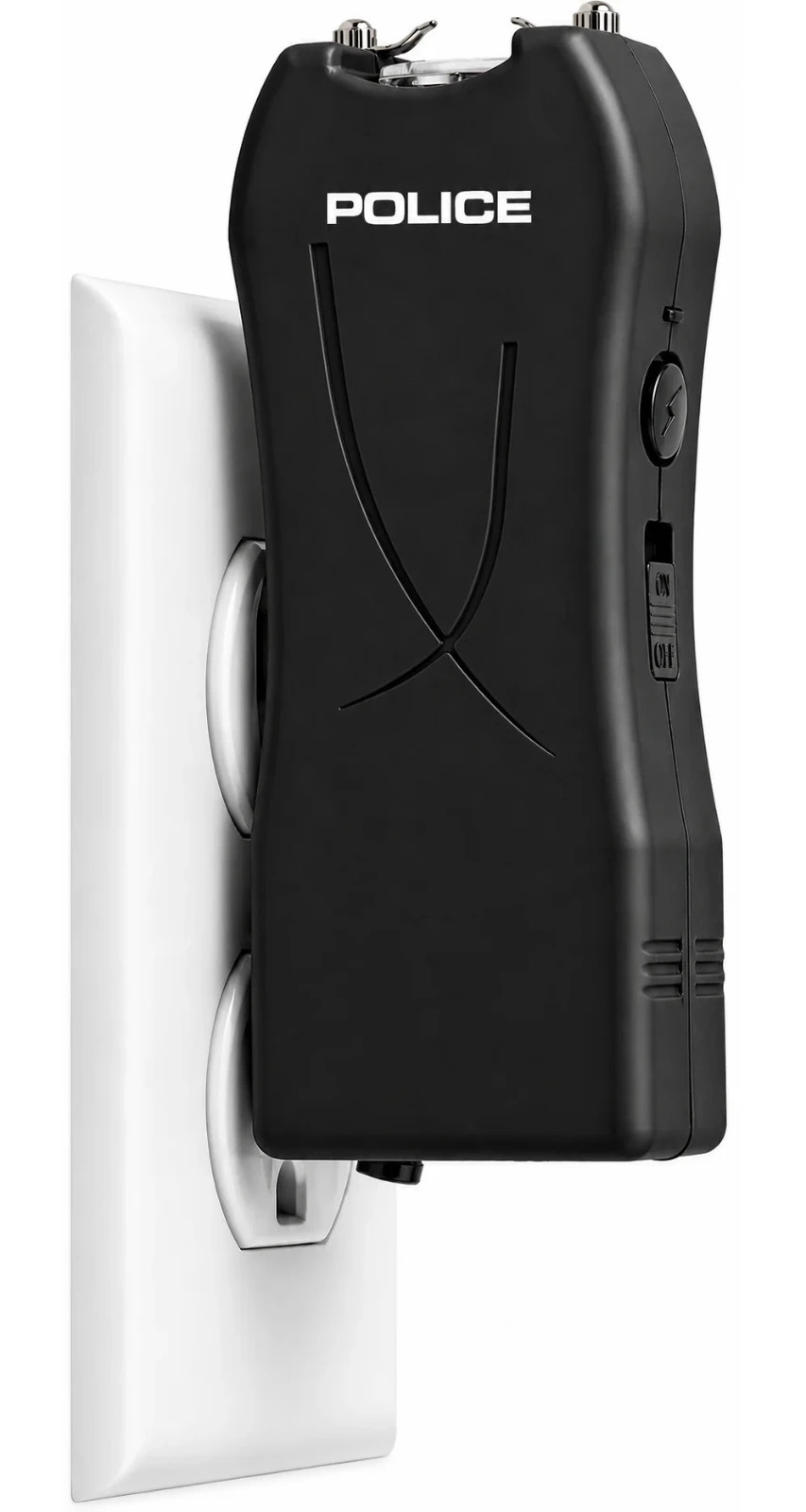 POLICE Stun Gun 398 750 BV Mini Rechargeable LED Flashlight Black
