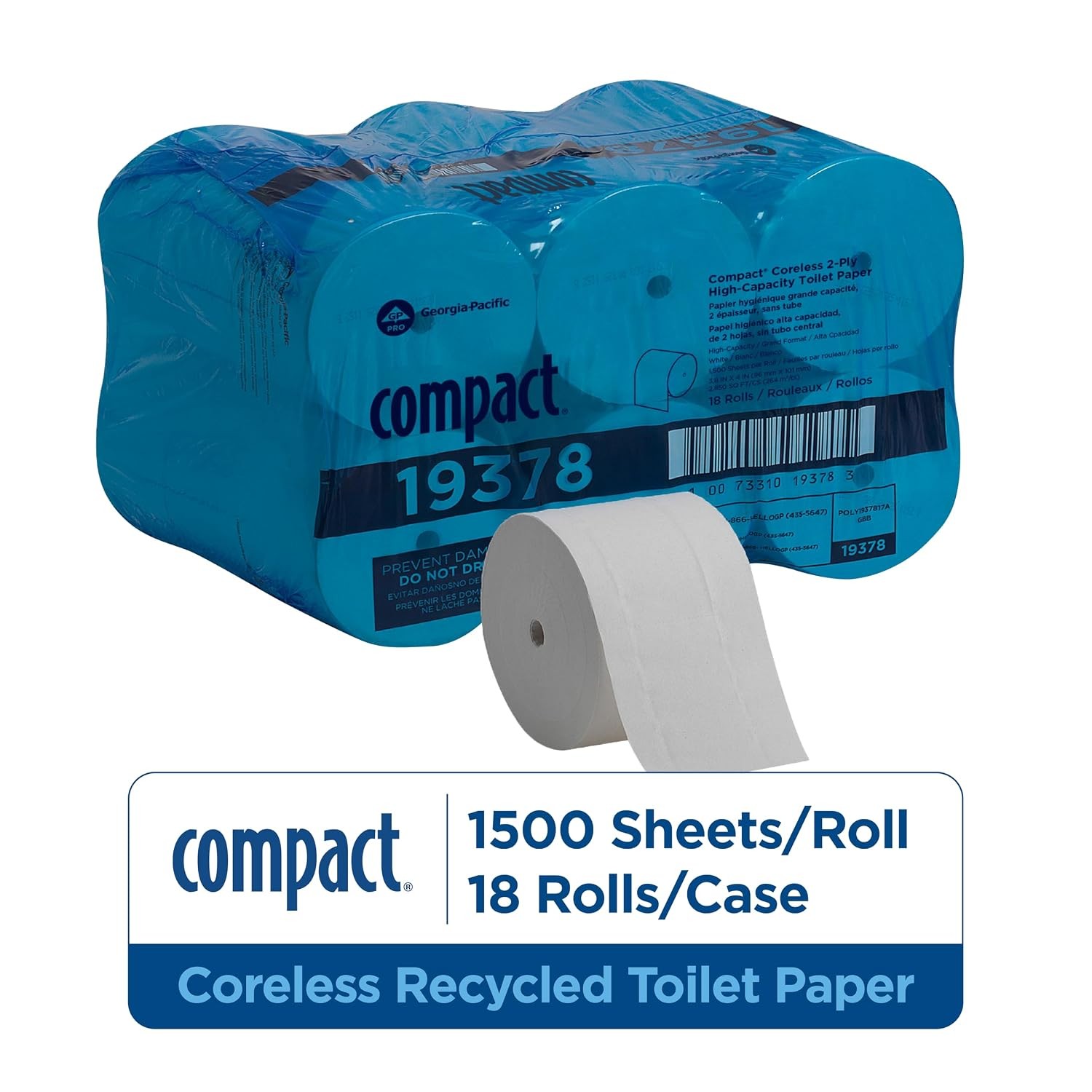 Georgia-Pacific Compact Coreless 2-Ply Recycled Toilet Paper by GP PRO (Georgi