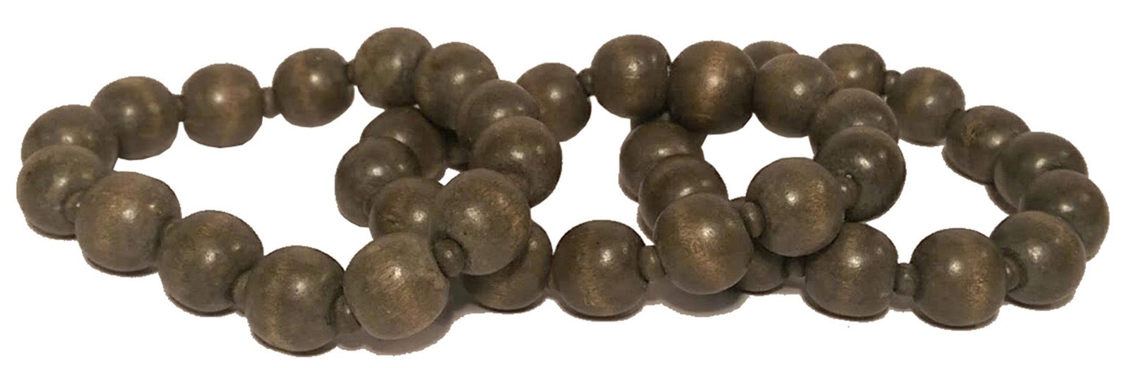 5253 – Olive Bead Wood Bracelet – |P-5 Clear 21|