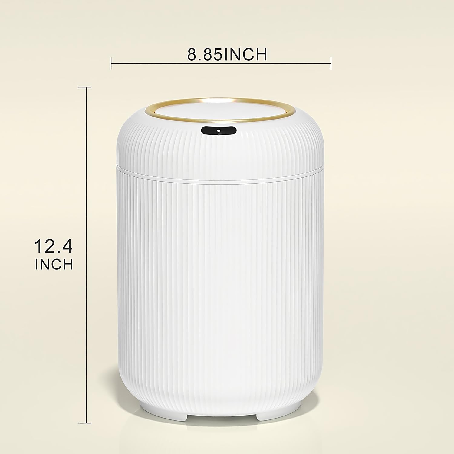 Onlcuk Automatic Motion Sensor Bathroom Trash Can with Lid, 3 Gallon Touchless T