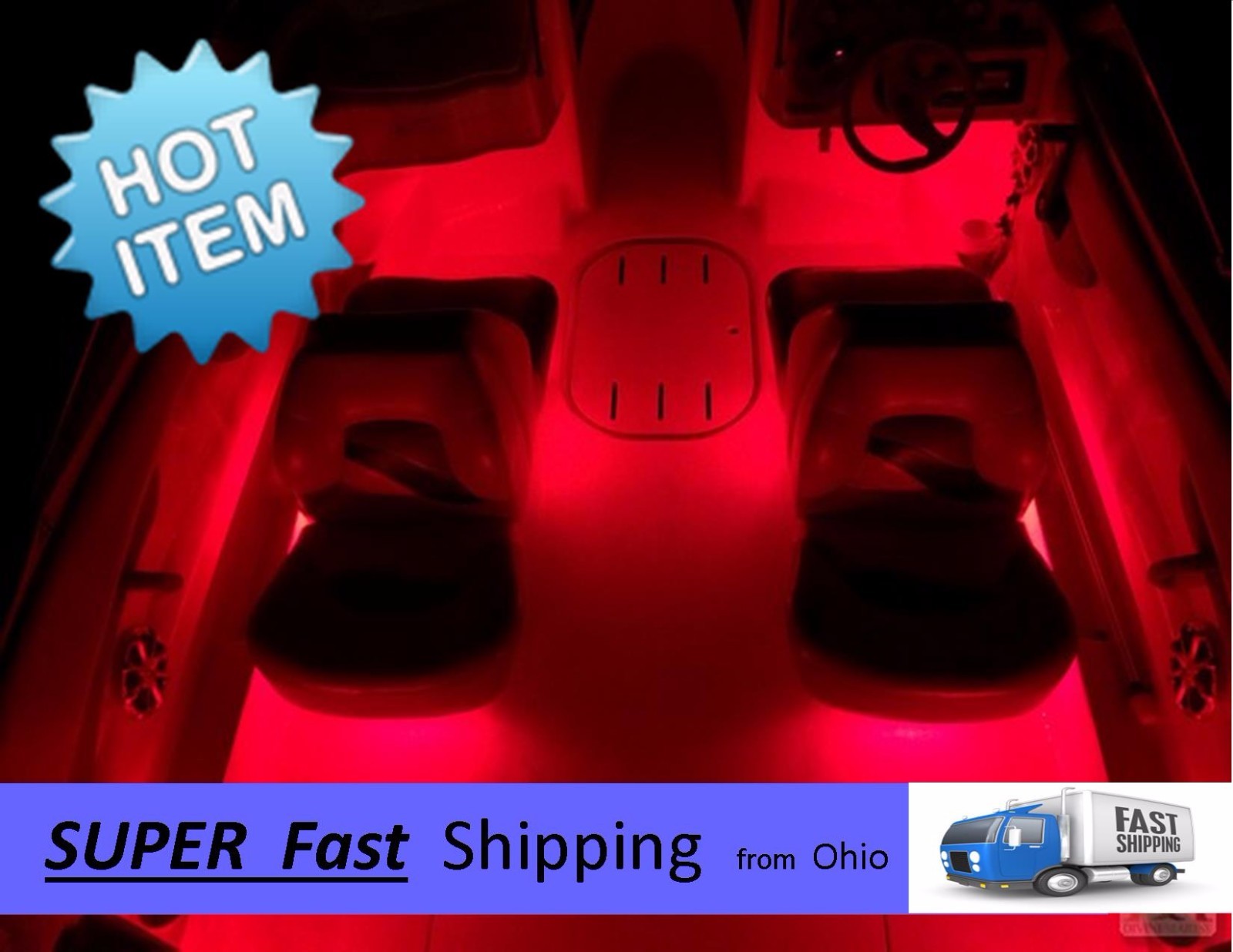 32ft TOTAL —- GREEN boat led light kit — 600 cree style LED’s total