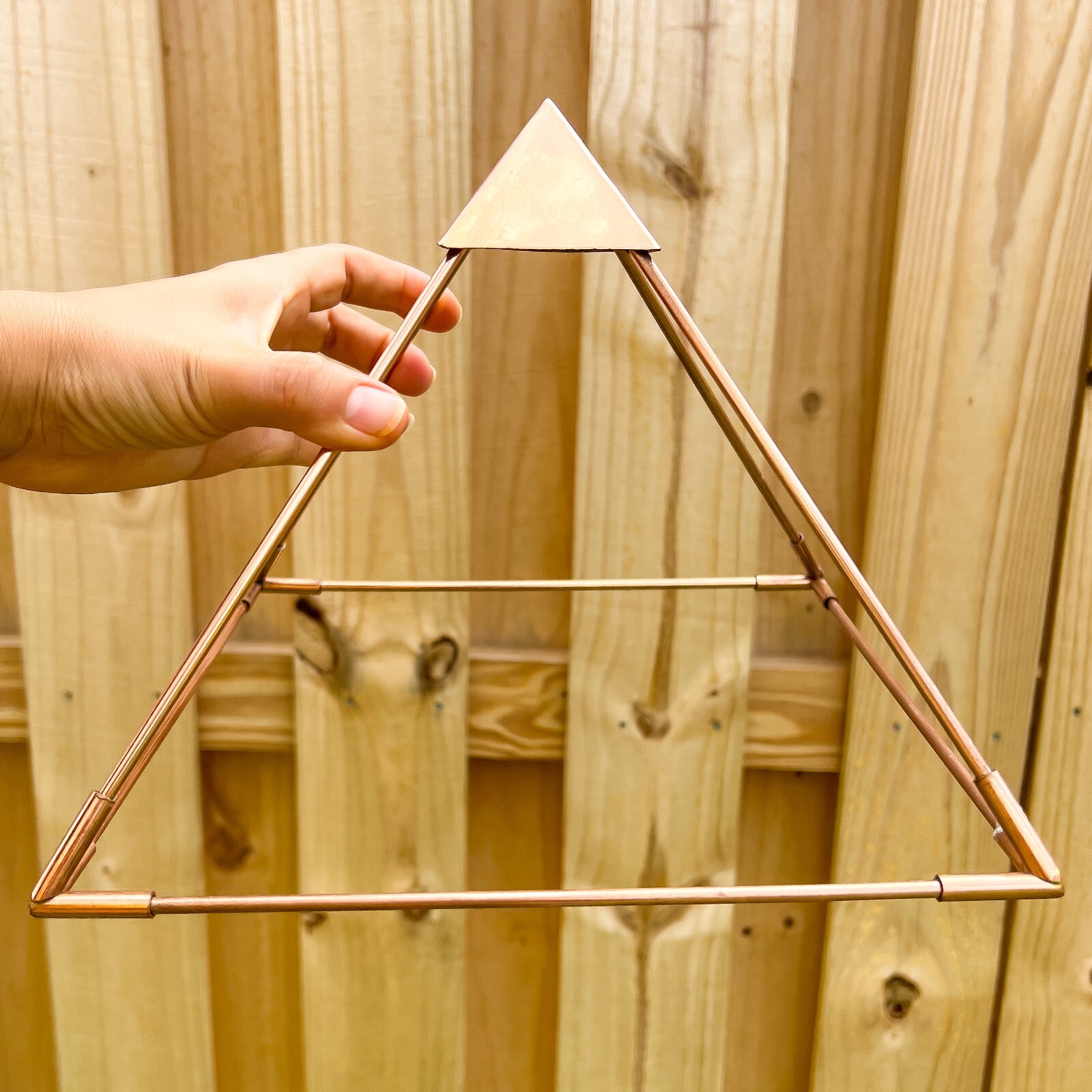 9 in. 100% Solid Copper Pyramid Giza Shaped for Meditation Reiki Chakra Balance