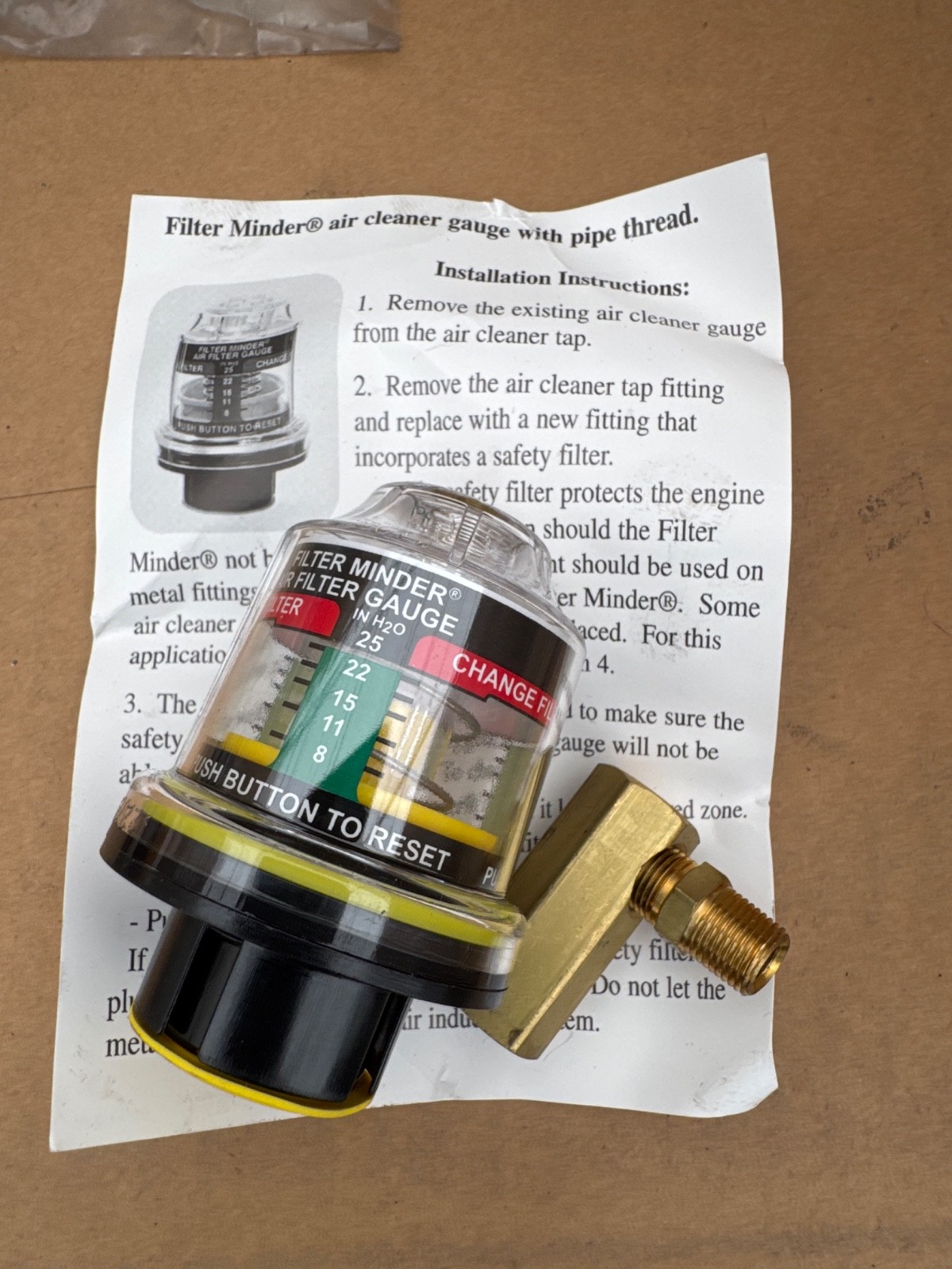 Donaldson Indicator, Filter Minder 135501-00825