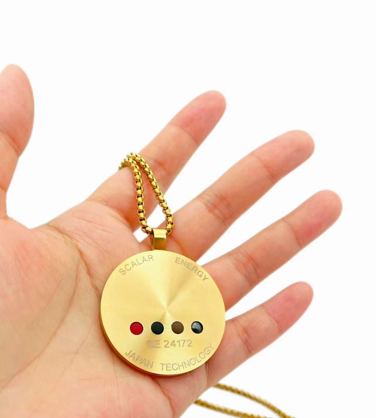 Unisex Energy Necklace | Stainless Steel Pendant Inspired EMF Awareness Jewelry