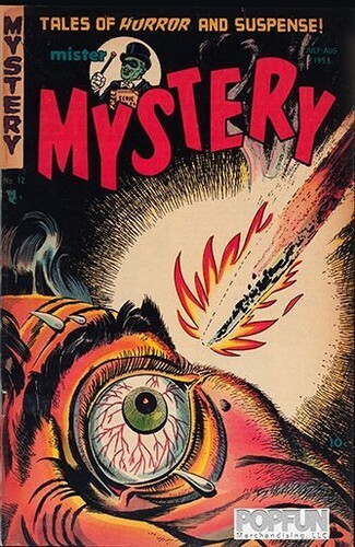 Pre-Code Horror Comic Book Cover – Mister Mystery (17×12) Metal Sign [New ] Po