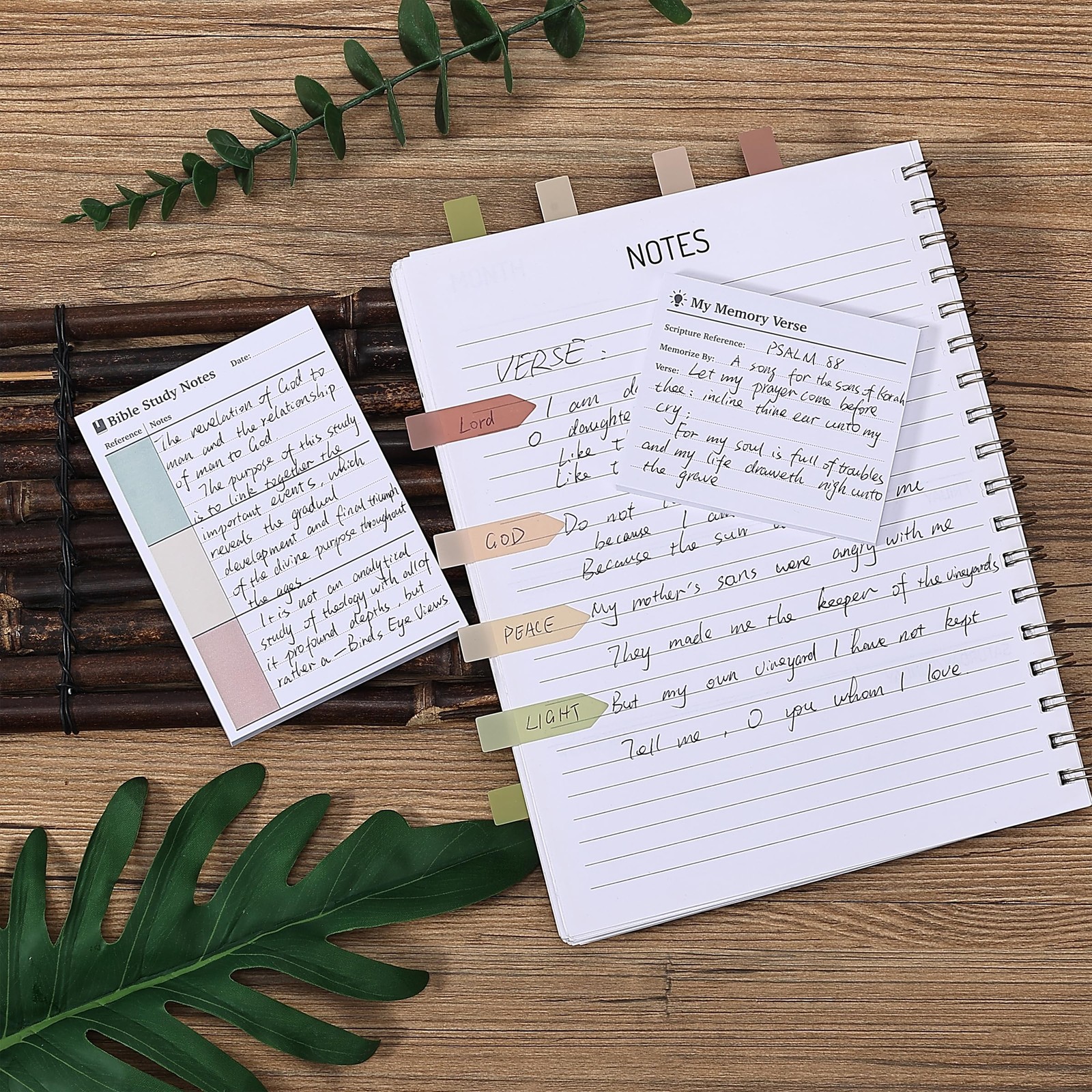 Mr. Pen- Holy Bible Study Sticky 3×3 inches or 3×5 inches, Vintage Colors