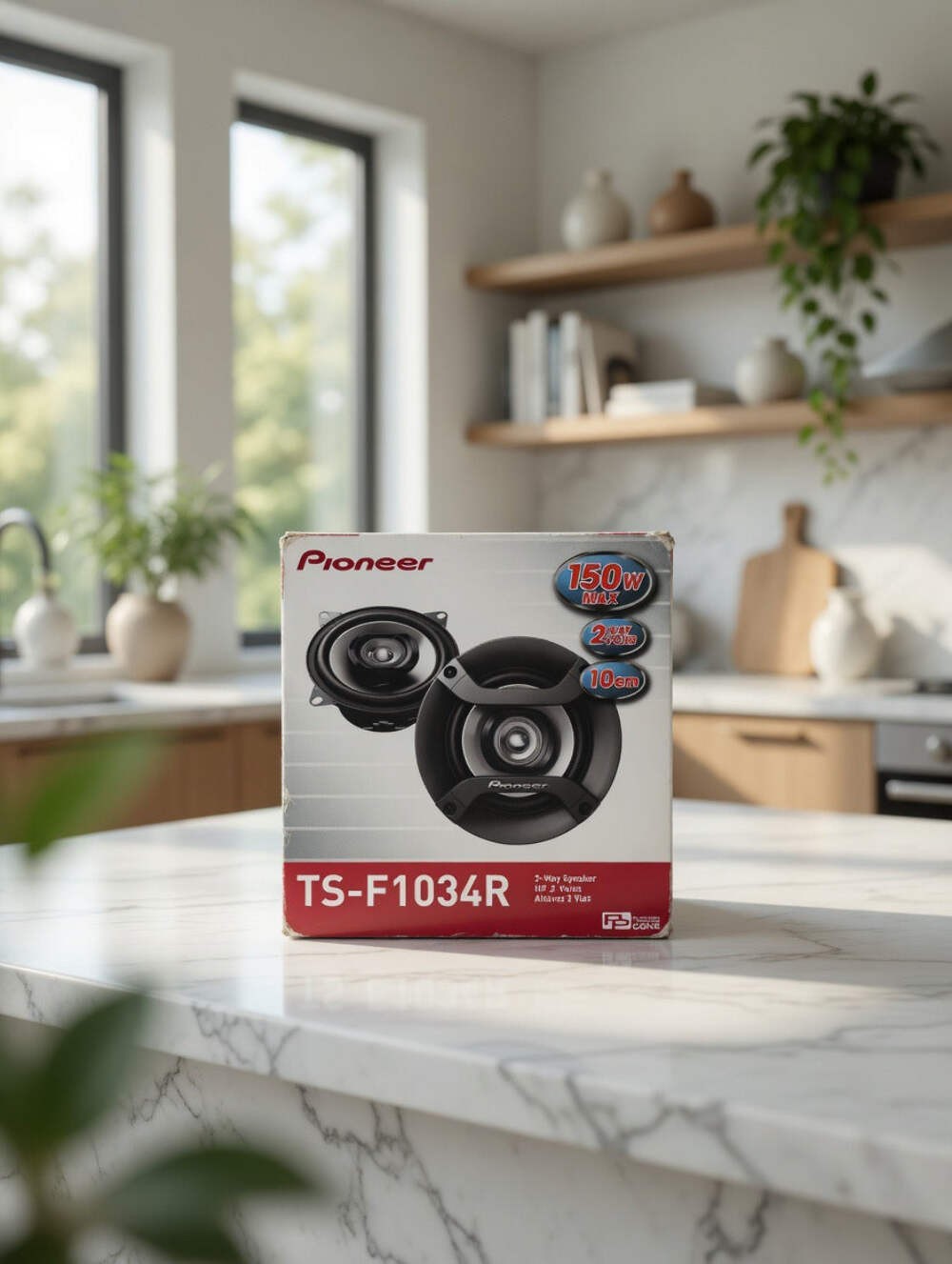 Pioneer TS-F1034R 4 inches (10cm) 2-Way Coaxial Car Speakers – PAIR