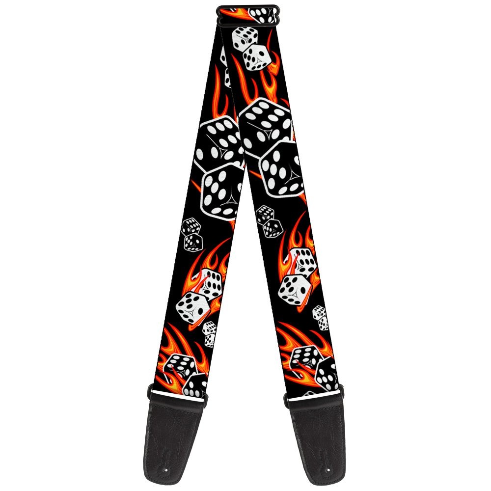 Guitar Strap – Flaming Dice ACC NEW
