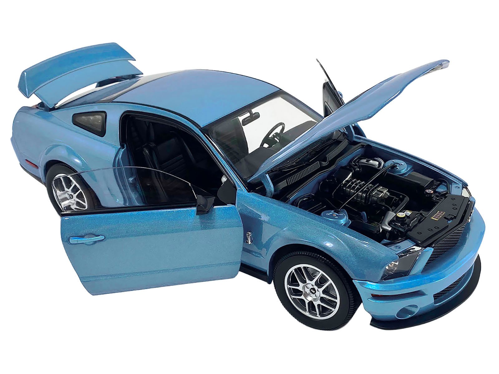 2007 Ford Shelby GT500 Windveil Blue Metallic “Shelby Collectibles” Series 1/18