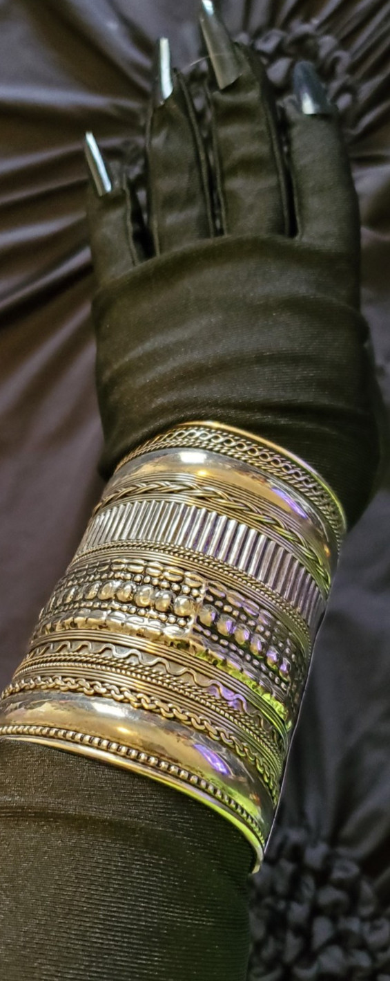 Talisman Rare Positive Cuff bracelet symbolize power status protection Spiritual