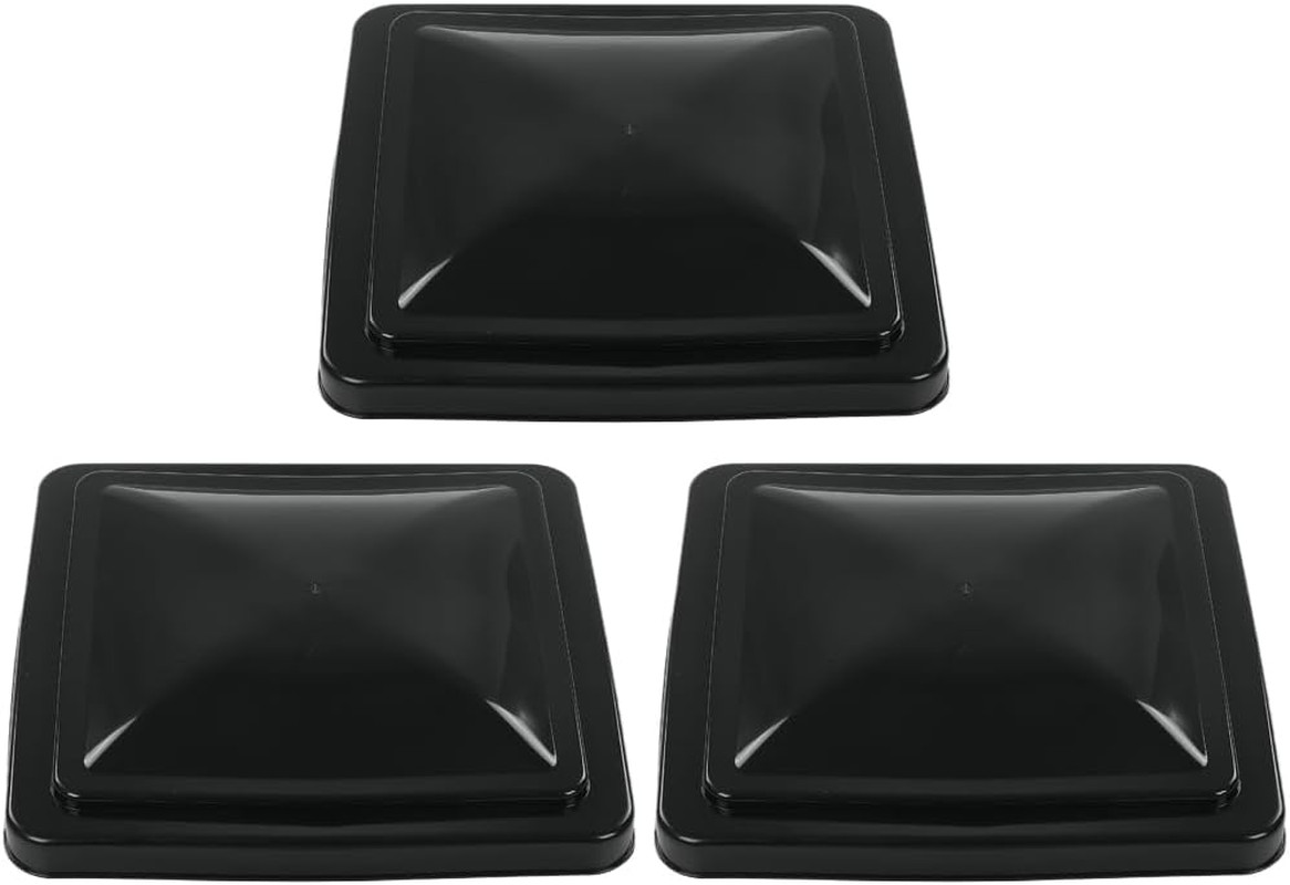 14″ X 14″ Roof Vent Cover Camper RV Trailer Ventline 3 Pcs Black Fit for Ventlin