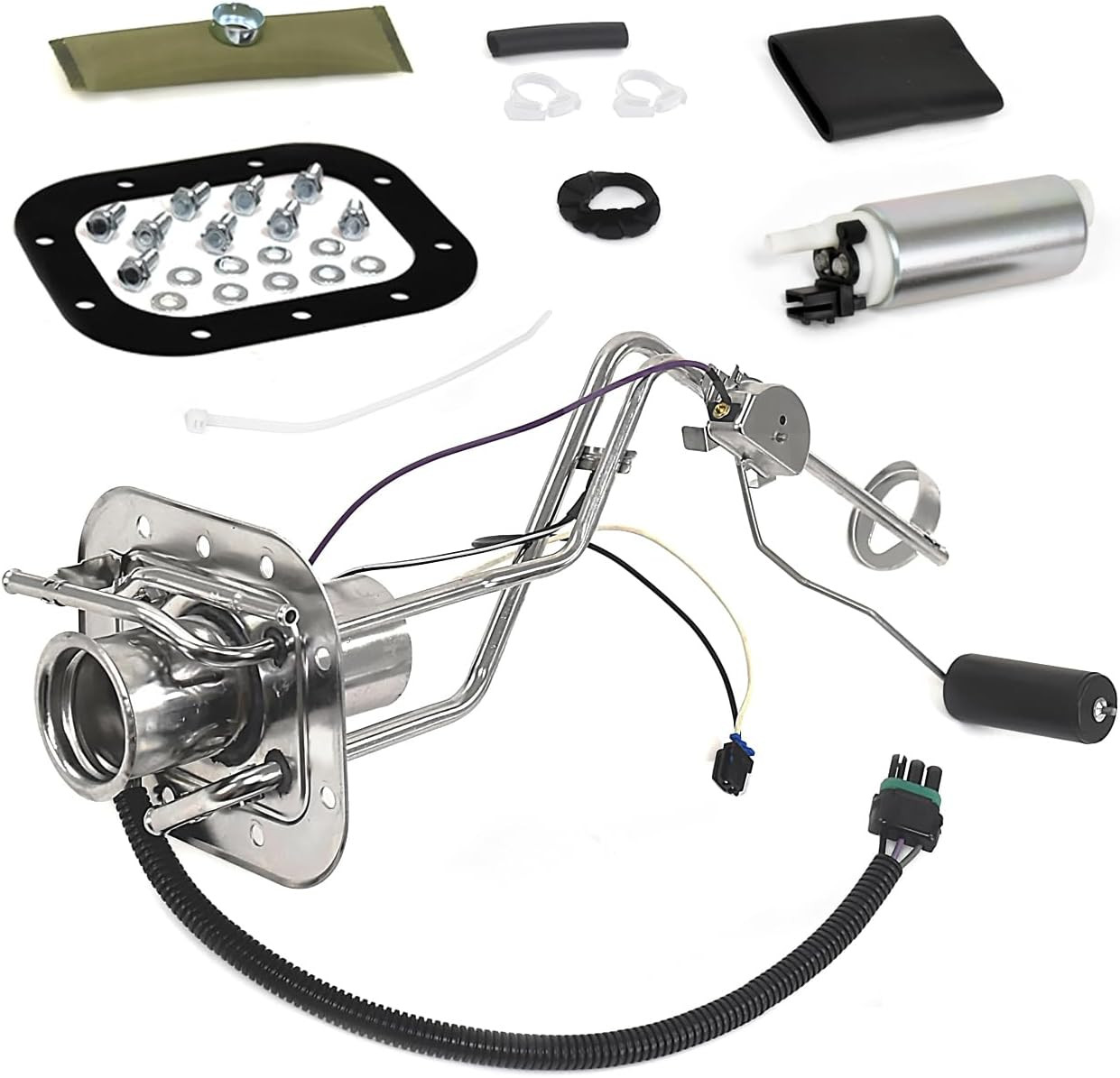 Fuel Pump Assembly 110 LPH – Stainless Hanger with Filler Neck and Sending Unit
