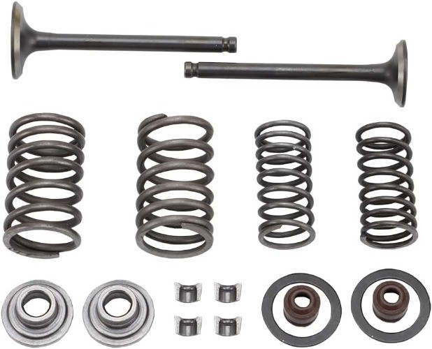 Cylinder Head 66mm Valve Assembly Replacement for 70cc 90cc 1 Model: Valve Kit