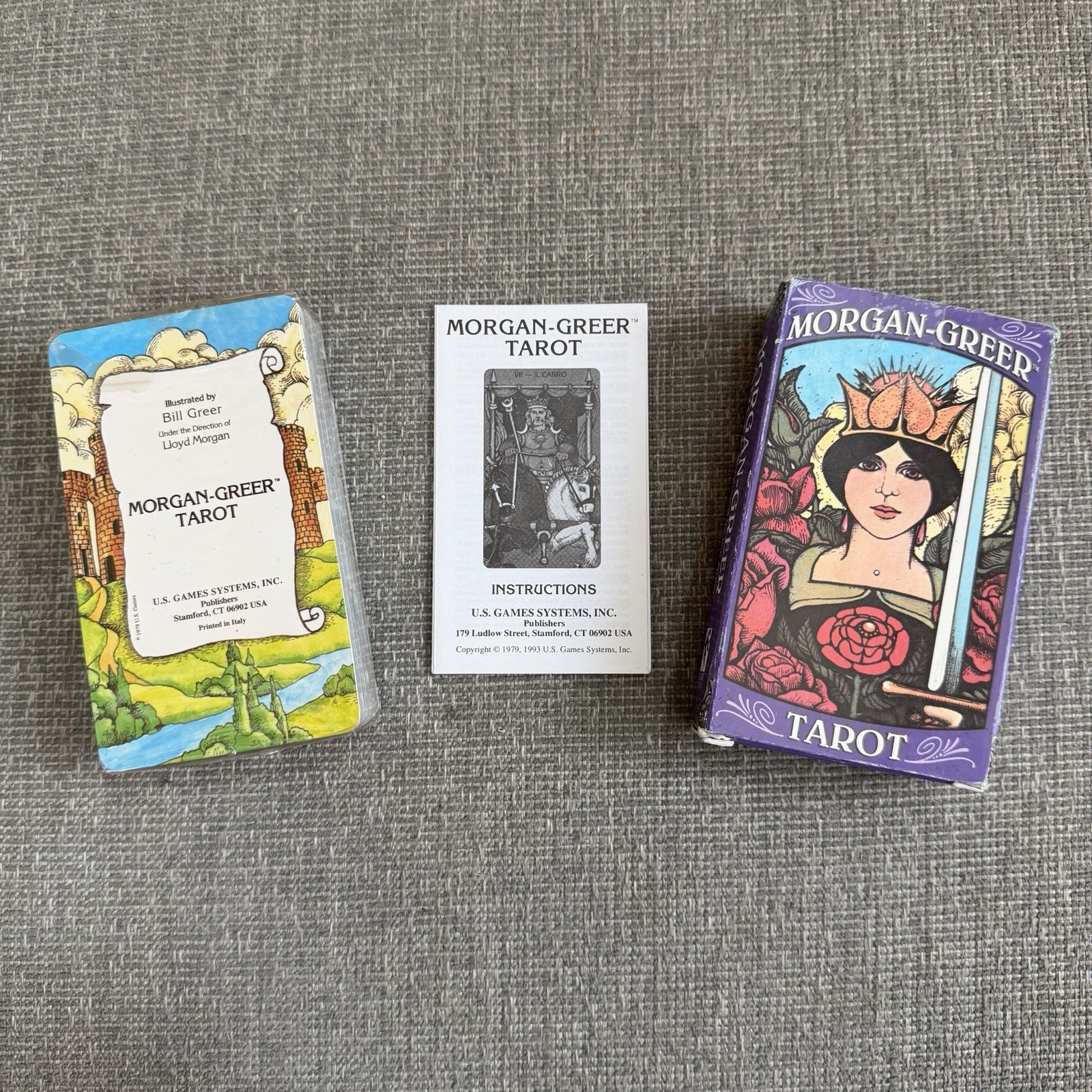 VTG Morgan Greer Classic 78 Card Tarot Deck & Guide New, Factory Sealed