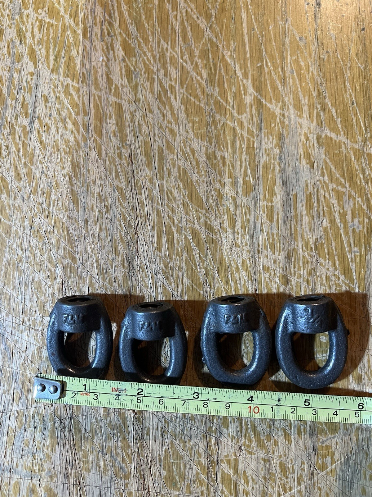 Lifting Eye Nuts Set Of 4 Steel 1/2″ Goarse Threaded Military By F&M
