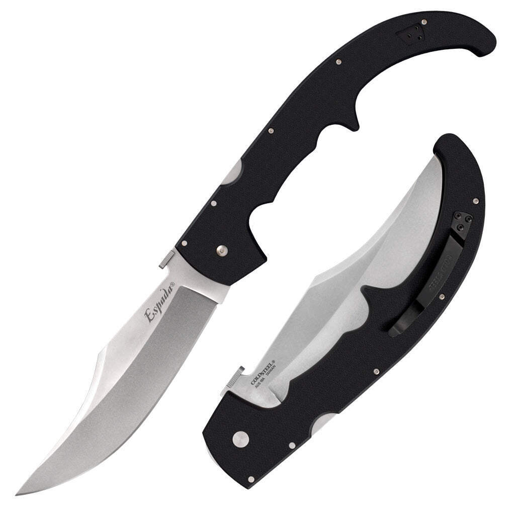 Cold Steel Espada XL Tri-Ad Lock Knife Black G-10 (7.5″, Black, AUS-10A) CS-62MG