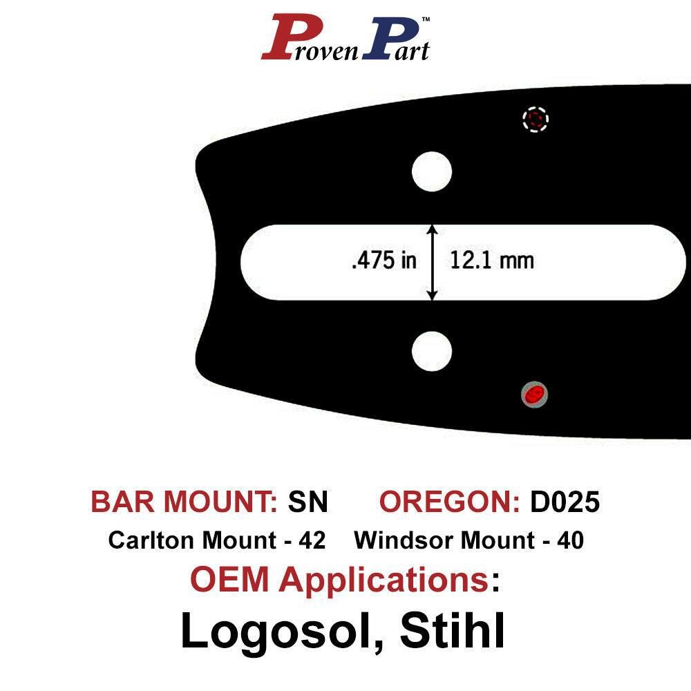 20In Bar .325 .050 81DL For Stihl MS260 270 271 36890050081 36950050081
