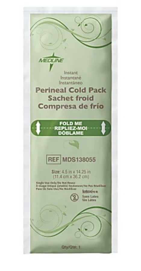 Medline Perineal OB Pad Cold Packs, 4 1/2″ x 14 1/4″, Case Of 24