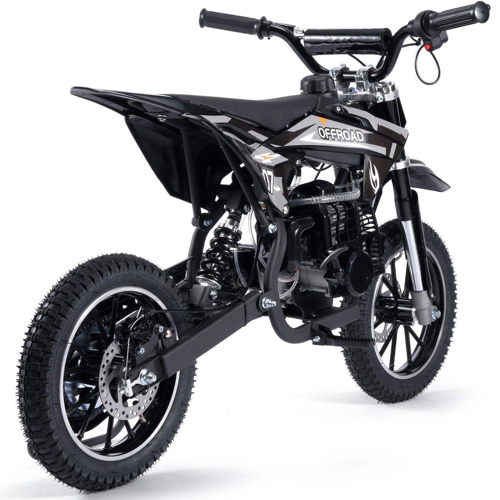 MotoTec Pioneer 49cc 2-Stroke Dirt Bike Black
