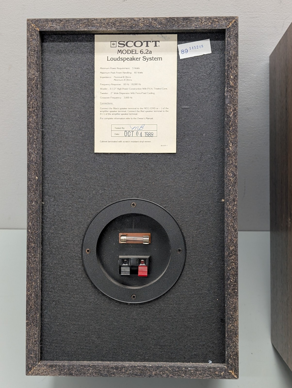 H H Scott Model 6.2a Reference Bookshelf Speakers – Made in USA