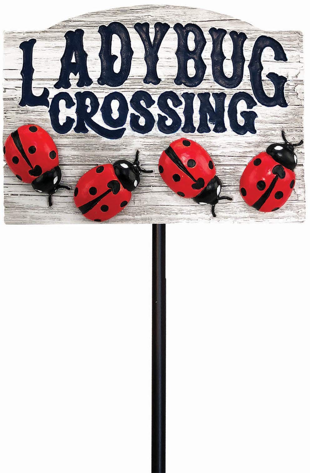 – Ladybug Crossing Garden Stake – Garden Décor – Decorative Stake for Lawn an…