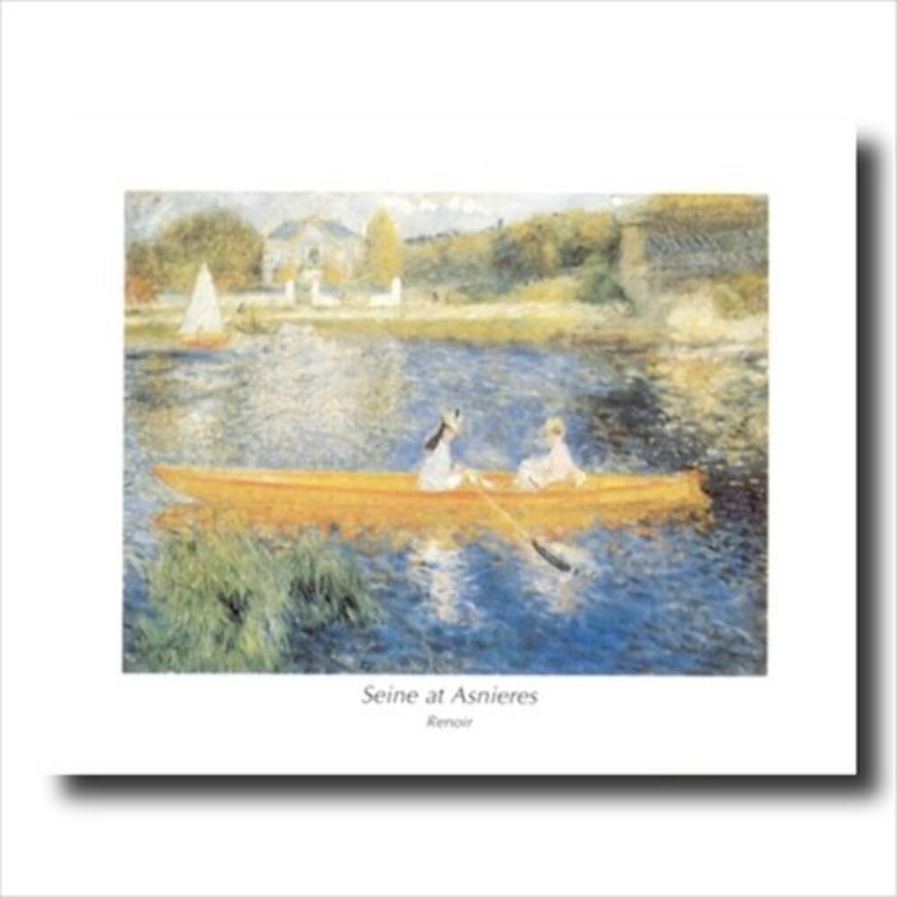 Renoir Lake Beach Boat Girl Landscape Wall Picture 16×20 Art Print