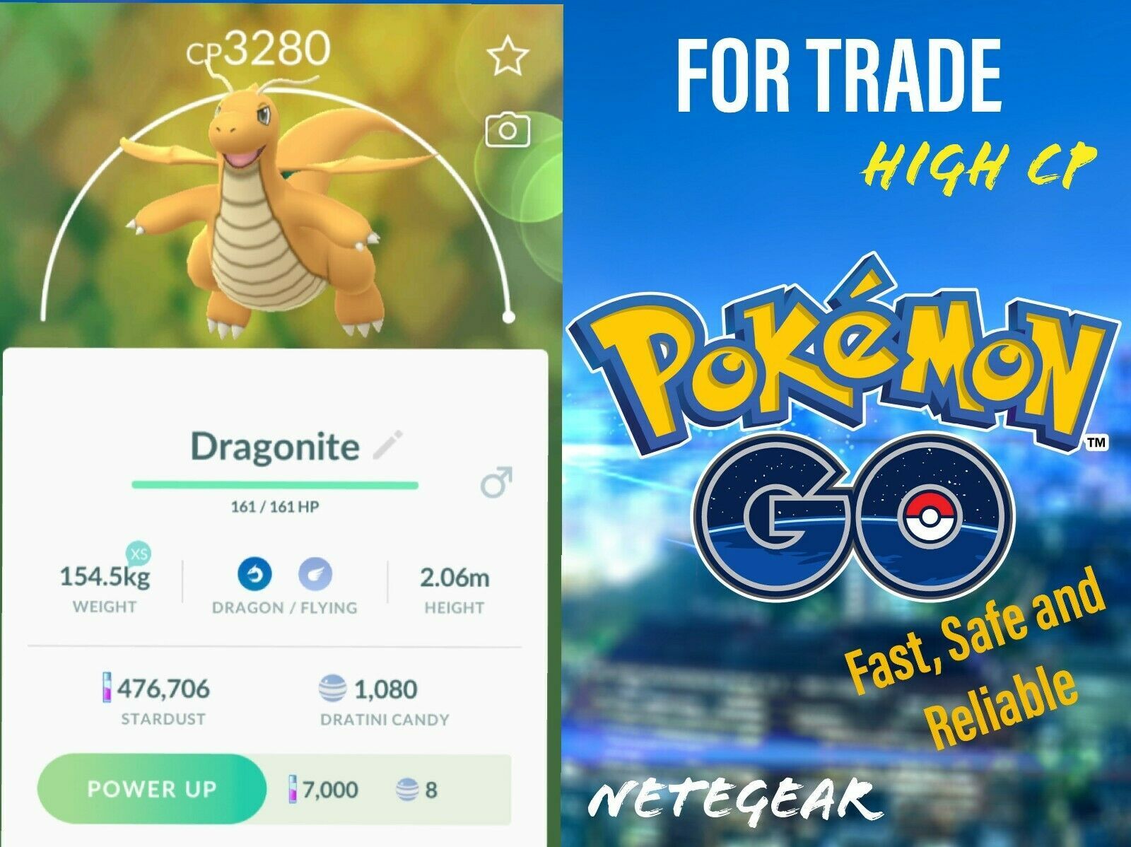 Pokémon Go HIGH CP Dragonite For TRADE || Buy 2, Get 1 FREE || #1 Trader…