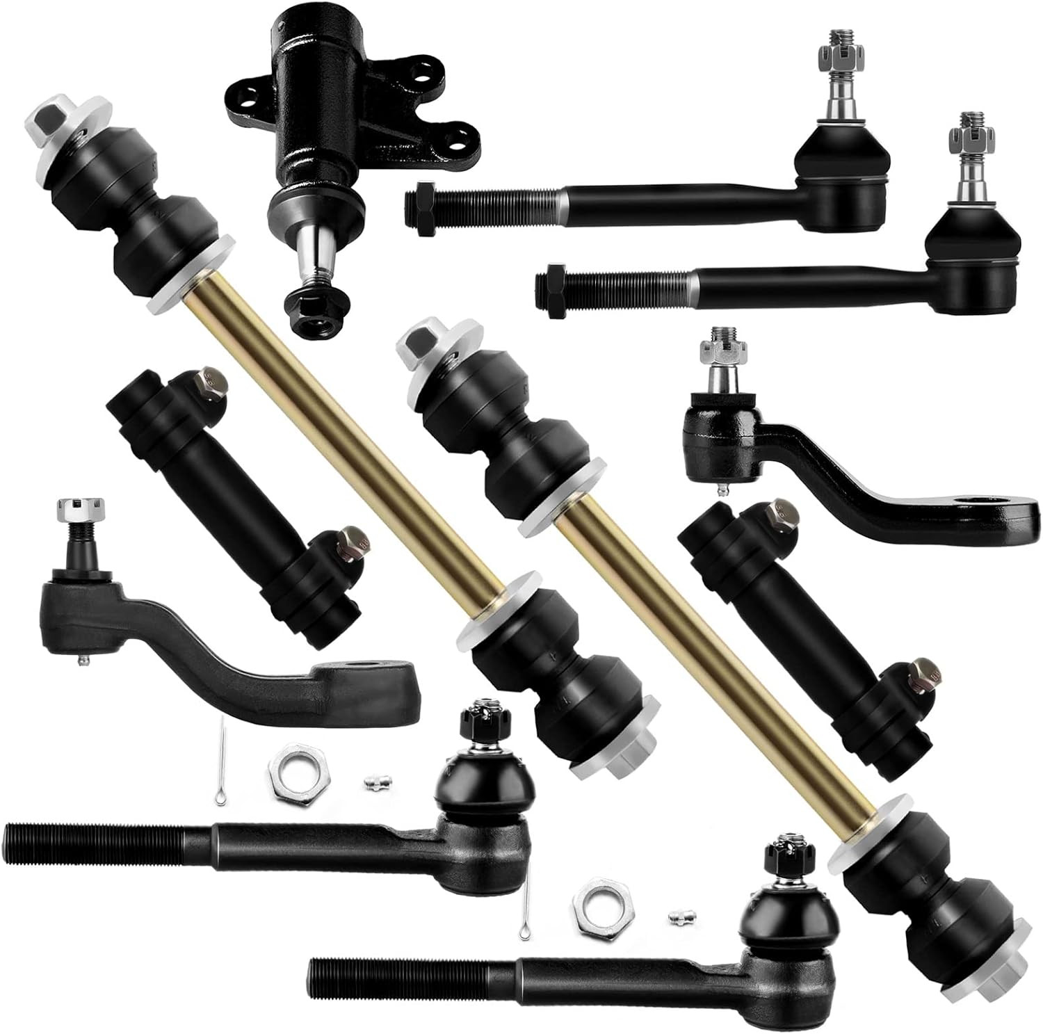 Suspension Rod End Adjusting Sleeve 2 Stabilizer Bar for 1993-1999 GMC Yukon 4WD
