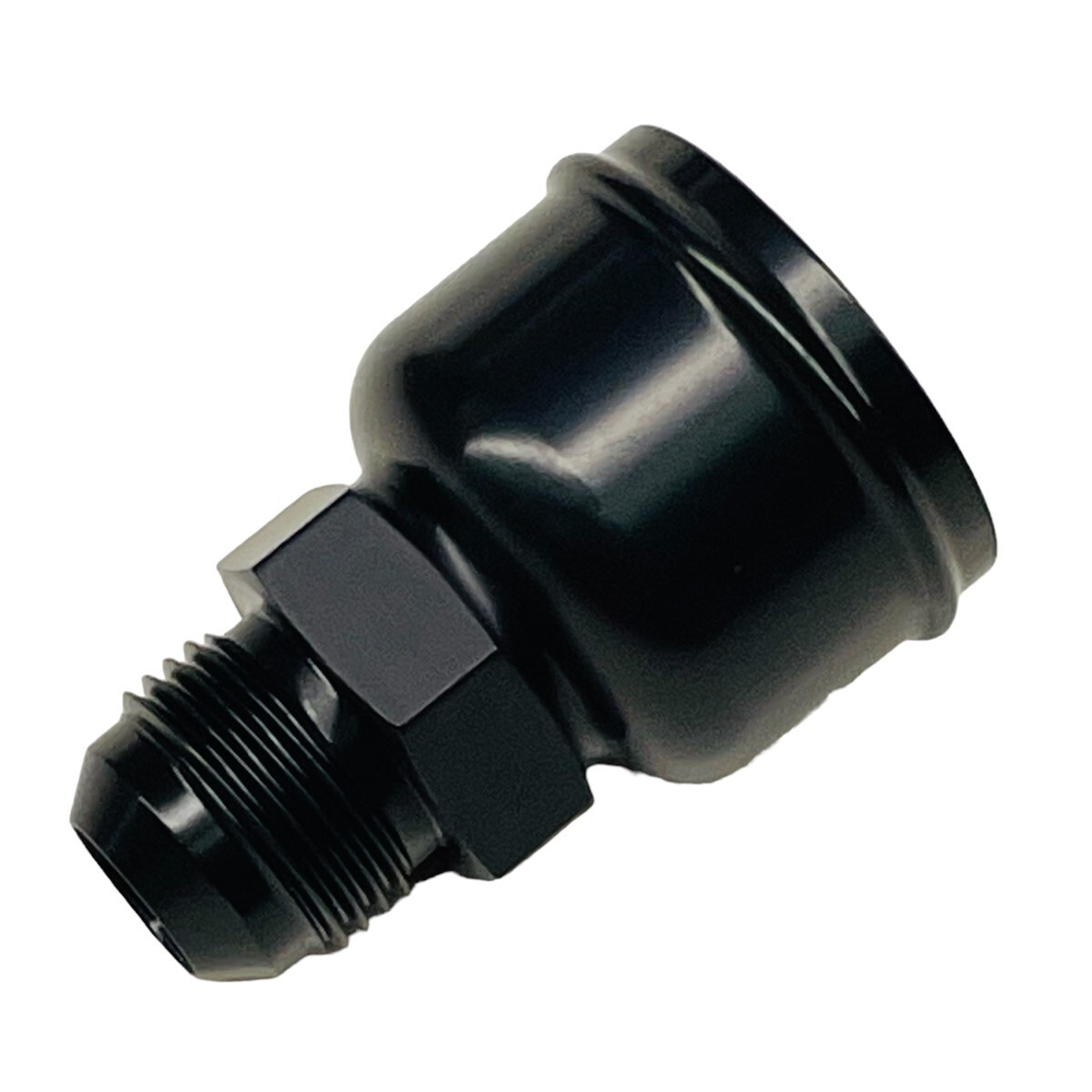 Radiator Hose to Male AN Adapter – 1.75 to -12 AN Black