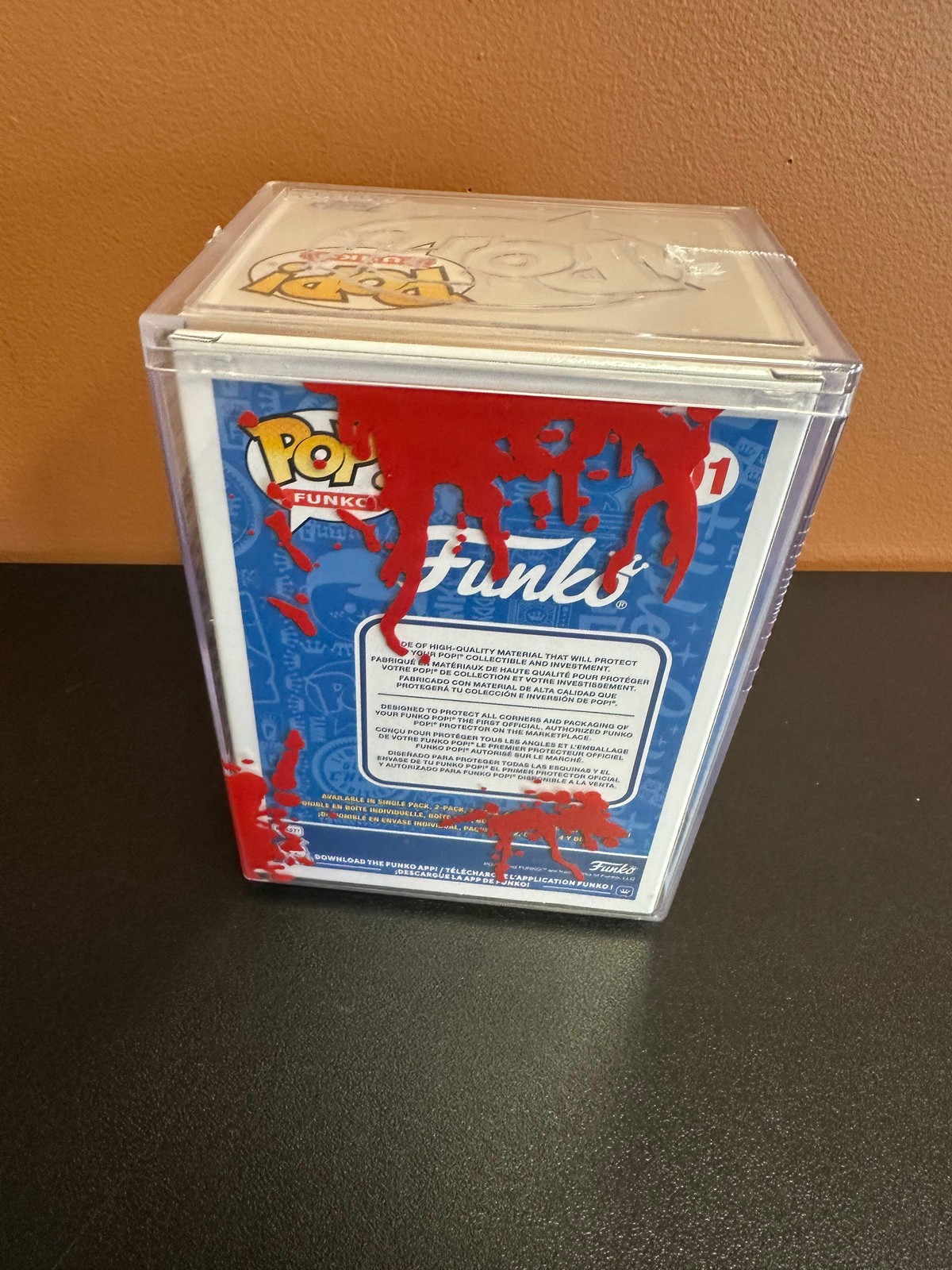 FUNKO POP BLOOD SPLATTER UV HARD PROTECTOR CASE (1) NEW