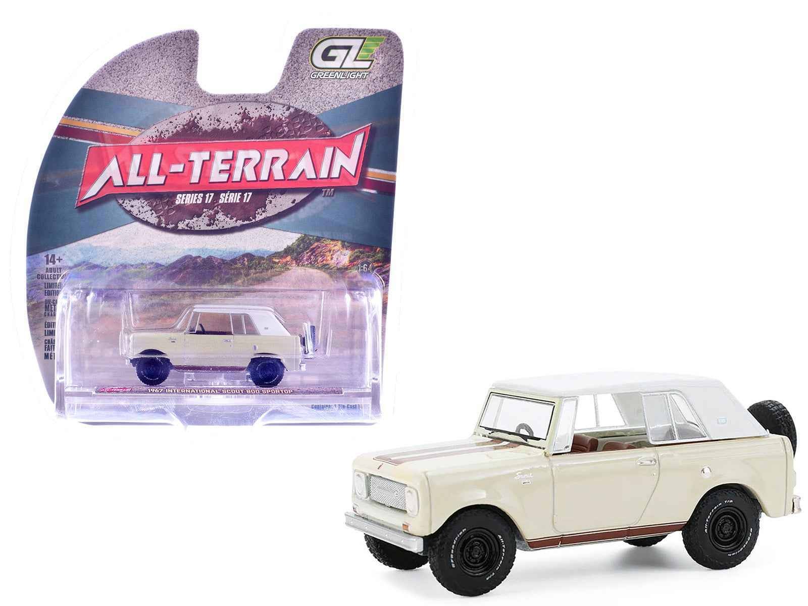 1967 International Scout 800 Sportop Cream with Brown Stripes and White Top “All