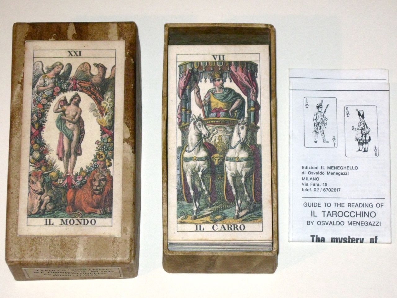 Vintage TAROCCO SOPRAFINO TAROT Deck in Original Box! COMPLETE with Instructions