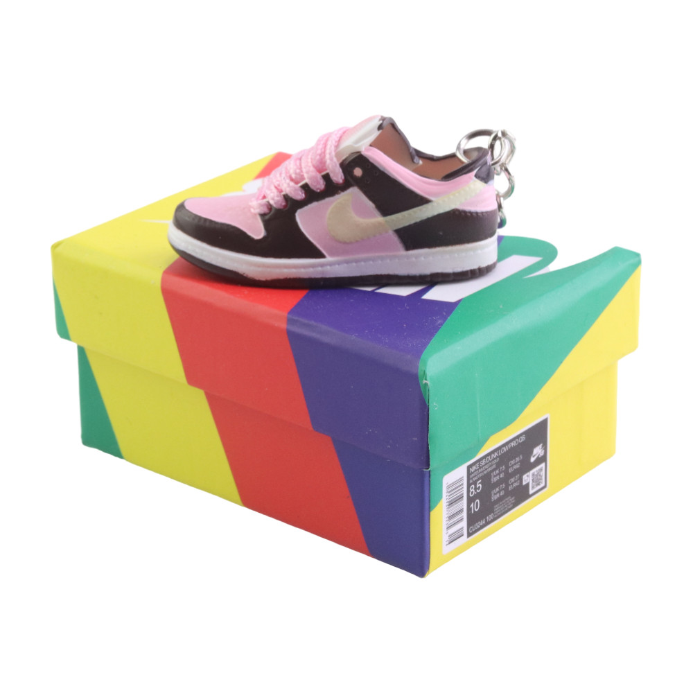 SB Low STUSSY Dunks Trainer Keychain With Mini Shoe Box