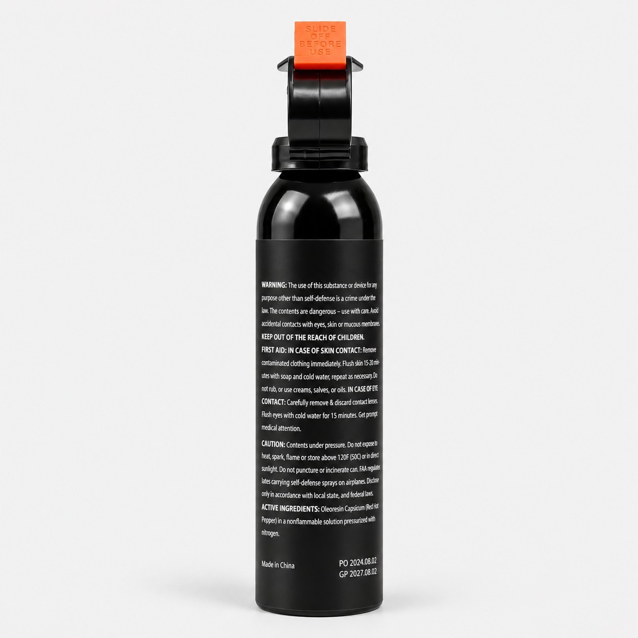 BURN Pepper Spray 10 fl oz Fire Master Fogger Defense Safety Protection