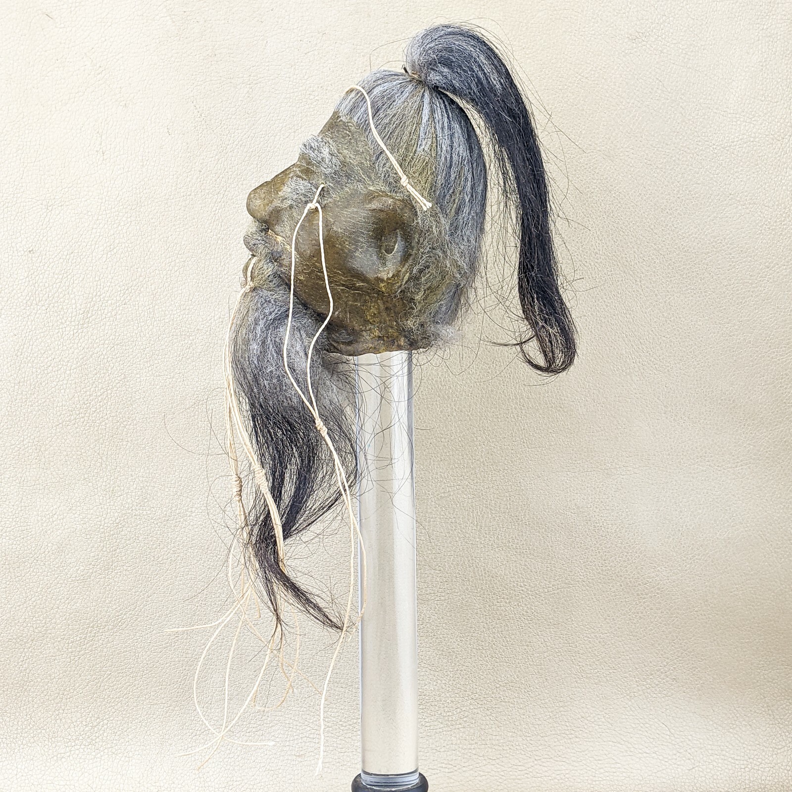 a61 Shrunken Head reproduction Tsantsa by Local Tribesmen Oddities Curiosities