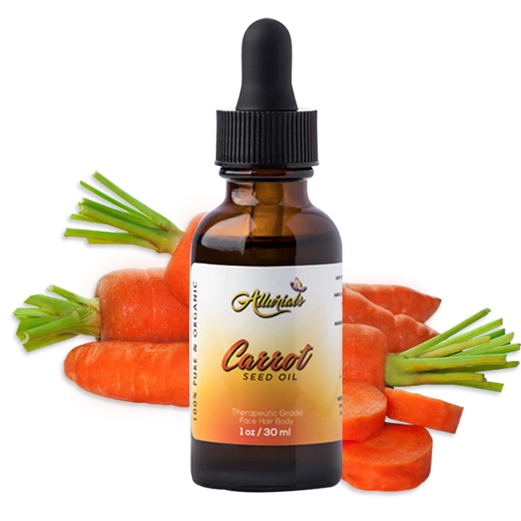 Carrot Seed Oil – 100% Pure & Organic, Unrefined, Cold 1 Fl Oz (Pack of 1)